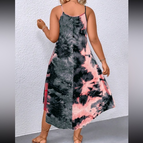 Boho plus size tie dye cami maxi dress - Picture 2 of 5